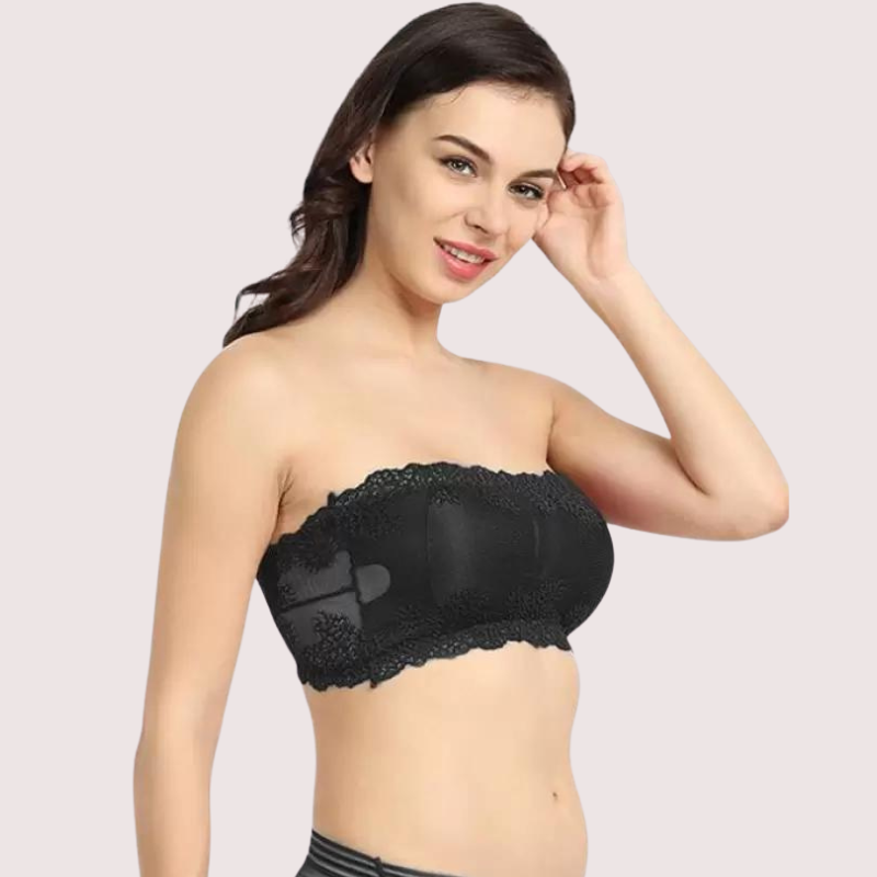 Soft and Stretchable Wirefree Tube Top Bra for Comfort