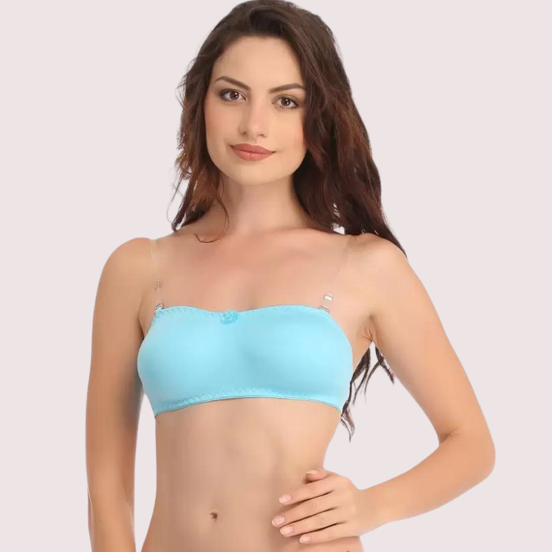 Women's Comfy Wirefree Micro Touch Stretch Tube Bra